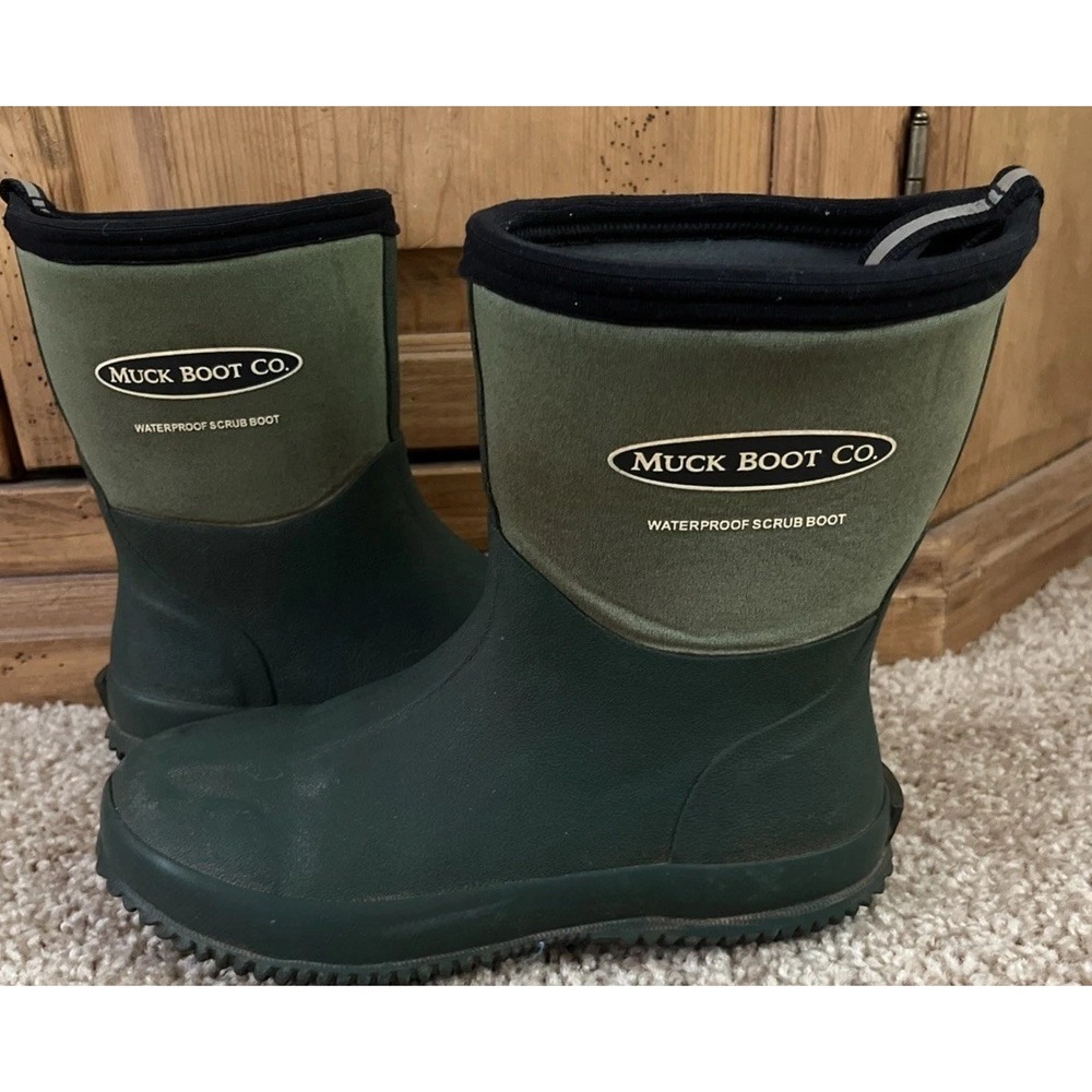 Original MUCK BOOT CO Waterproof Scrub Garden ANKLE BOOTS W5/5.5 M4/3.5  Green